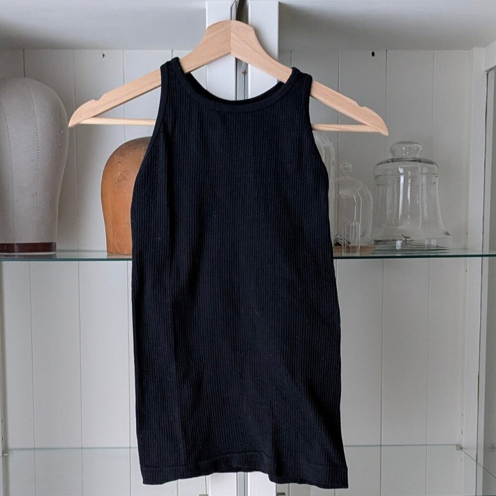 Athleta Black Racer Back Workout Tank Size XS